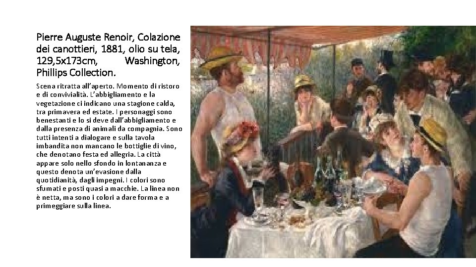 Pierre Auguste Renoir, Colazione dei canottieri, 1881, olio su tela, 129, 5 x 173