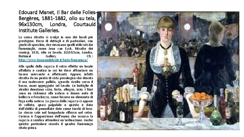 Edouard Manet, Il Bar delle Folies. Bergères, 1881 -1882, olio su tela, 96 x