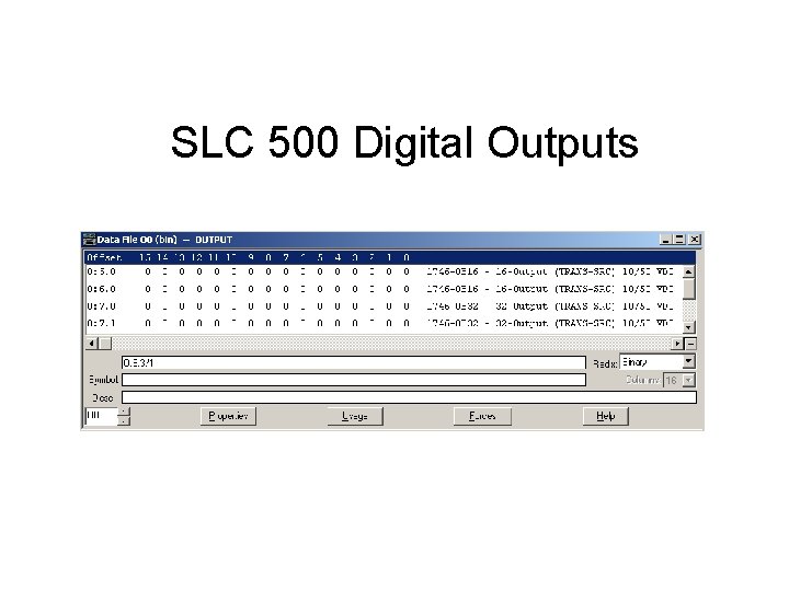 SLC 500 Digital Outputs SLC 500 Digital Outputs