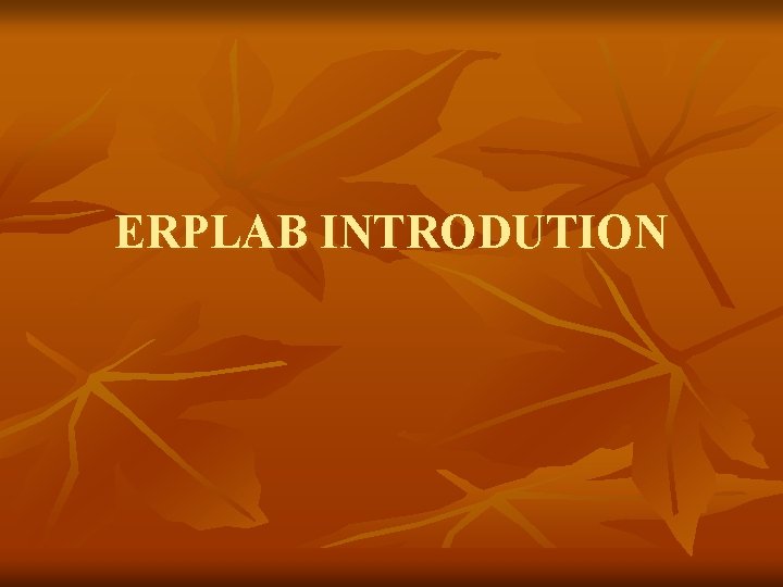 ERPLAB INTRODUTION 