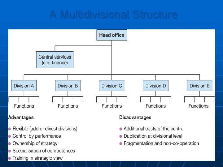 A Multidivisional Structure 