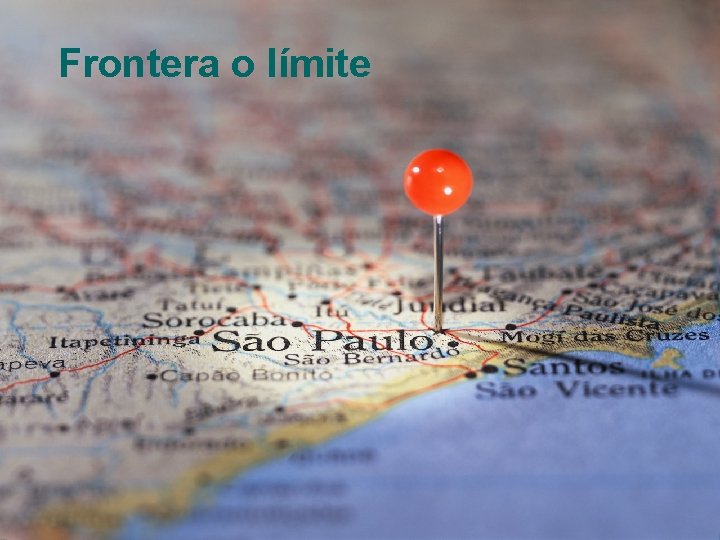 Frontera o límite 