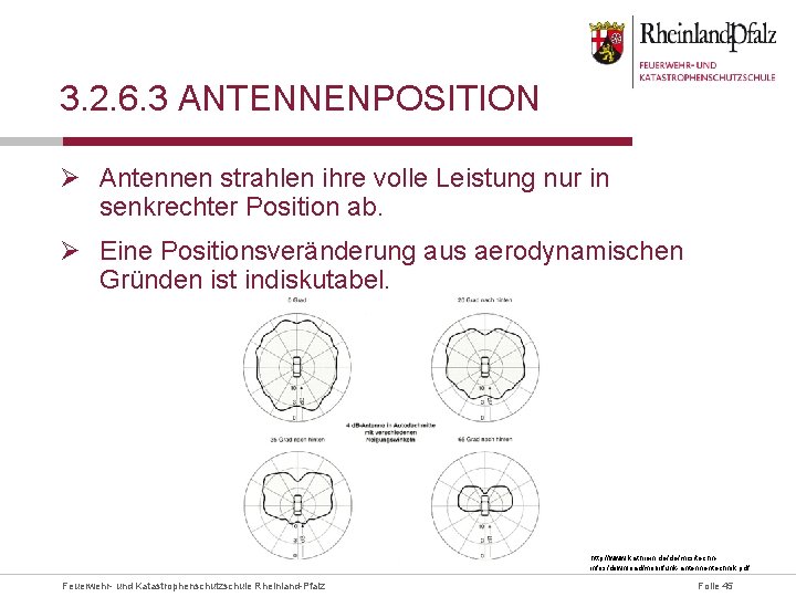 3. 2. 6. 3 ANTENNENPOSITION Ø Antennen strahlen ihre volle Leistung nur in senkrechter