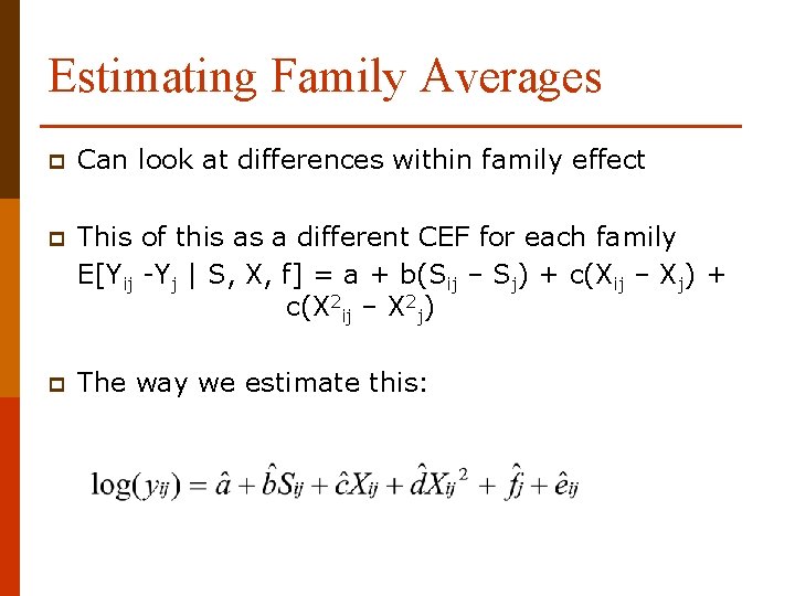 Empirical Education Research Lent Term Lecture 3 Dr