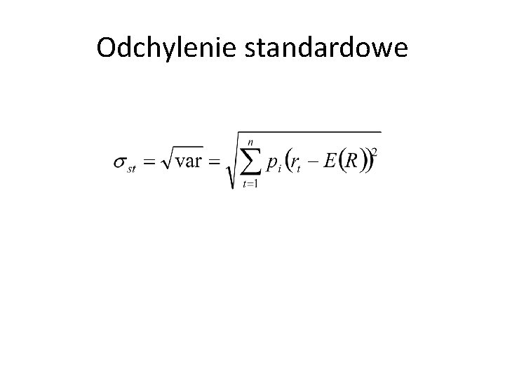 Odchylenie standardowe 