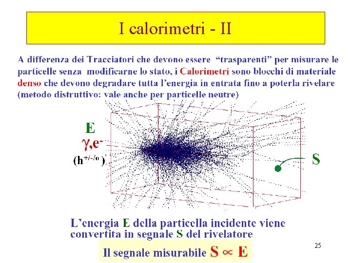 I calorimetri - II 25 