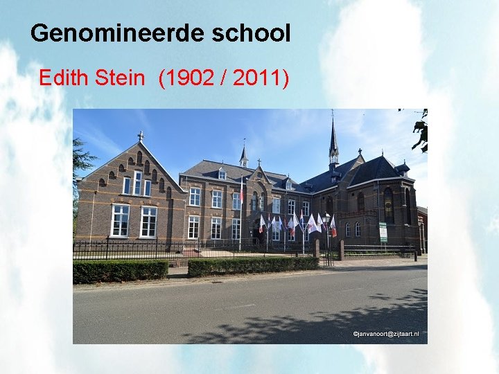 Genomineerde school Edith Stein (1902 / 2011) 
