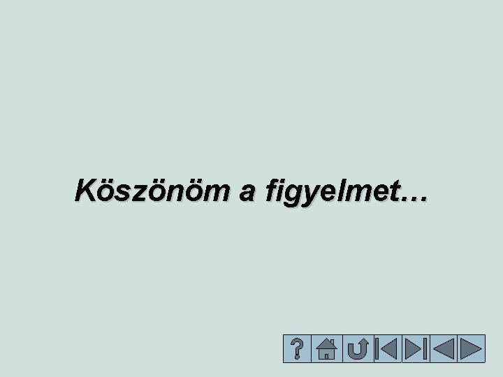 Köszönöm a figyelmet… 