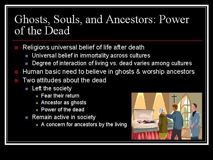 Ghosts, Souls, and Ancestors: Power of the Dead n Religions universal belief of life