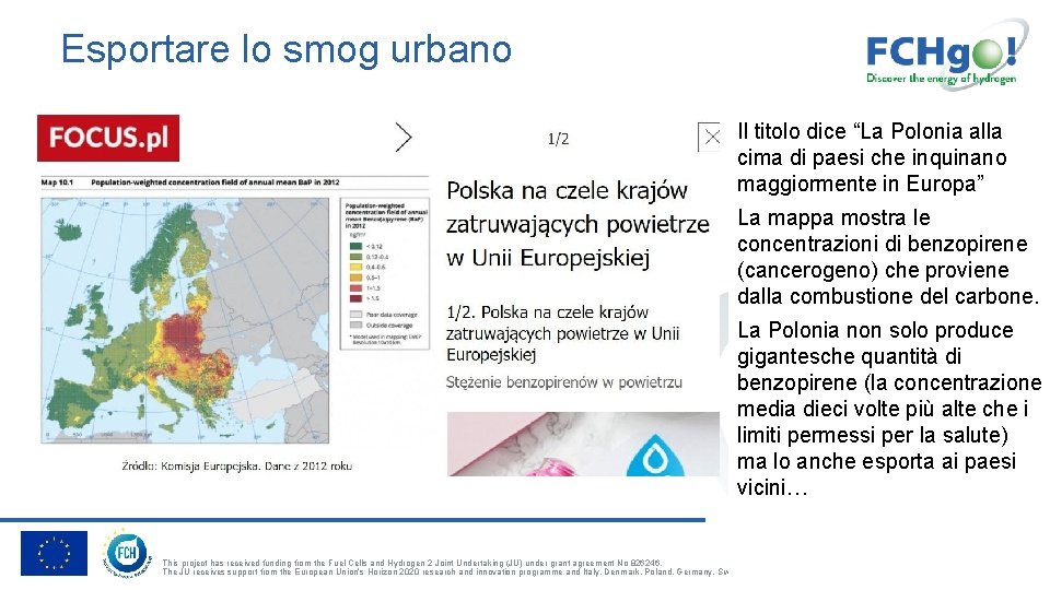 Esportare lo smog urbano Il titolo dice “La Polonia alla cima di paesi che