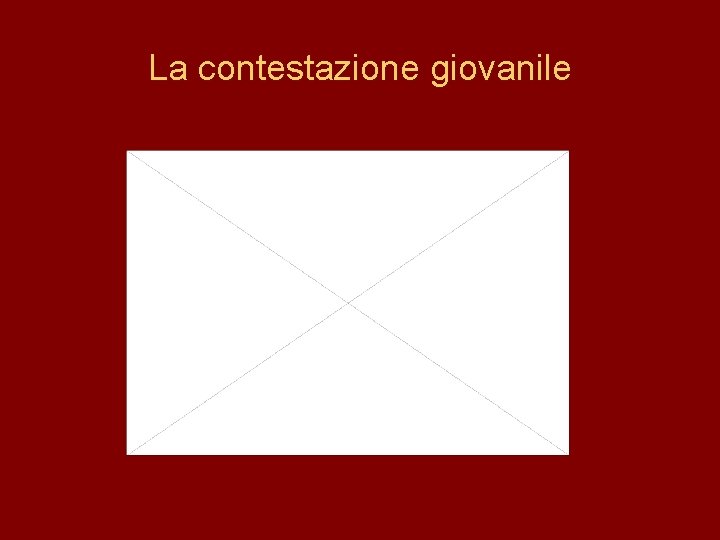 La contestazione giovanile 