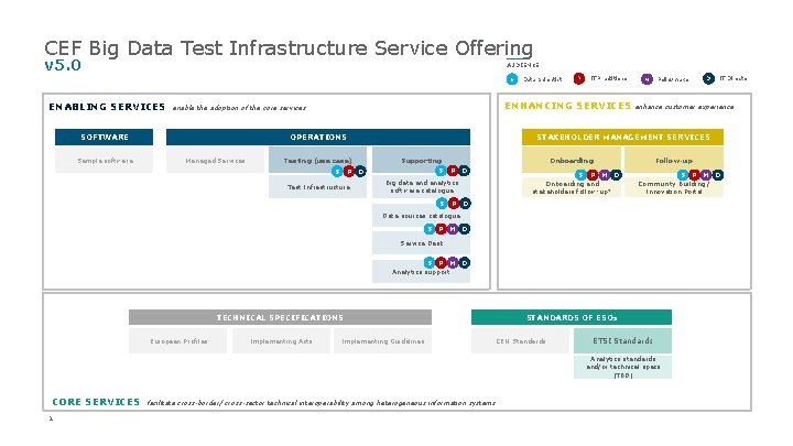 CEF Big Data Test Infrastructure Service Offering v 5. 0 AUDIENCE S ENABLING SERVICES