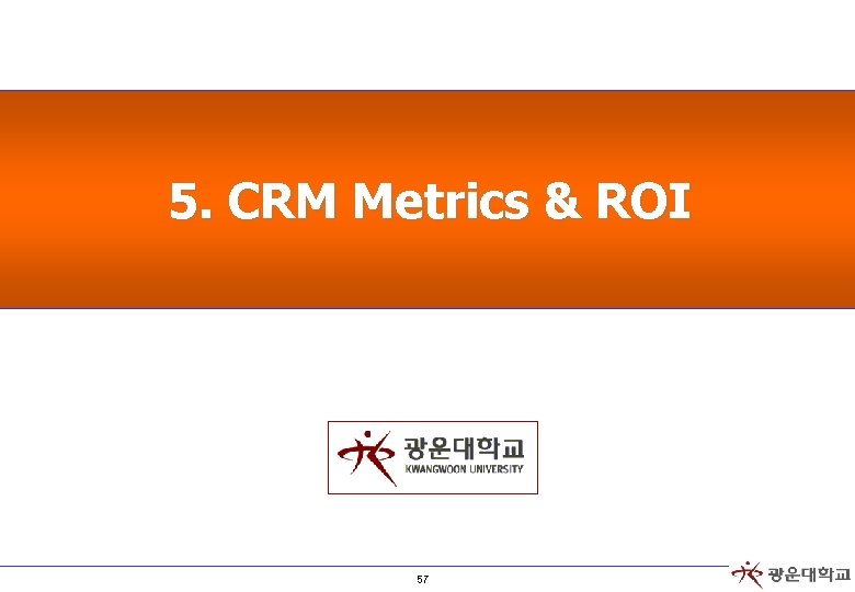 5. CRM Metrics & ROI 57 