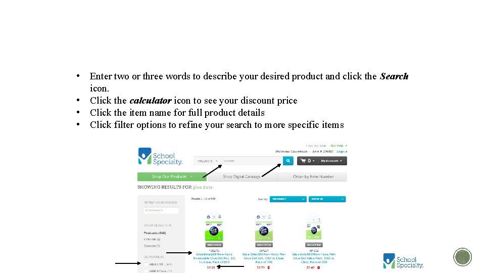 KEYWORD SEARCH • Enter two or three words to describe your desired product and KEYWORD SEARCH • Enter two or three words to describe your desired product and