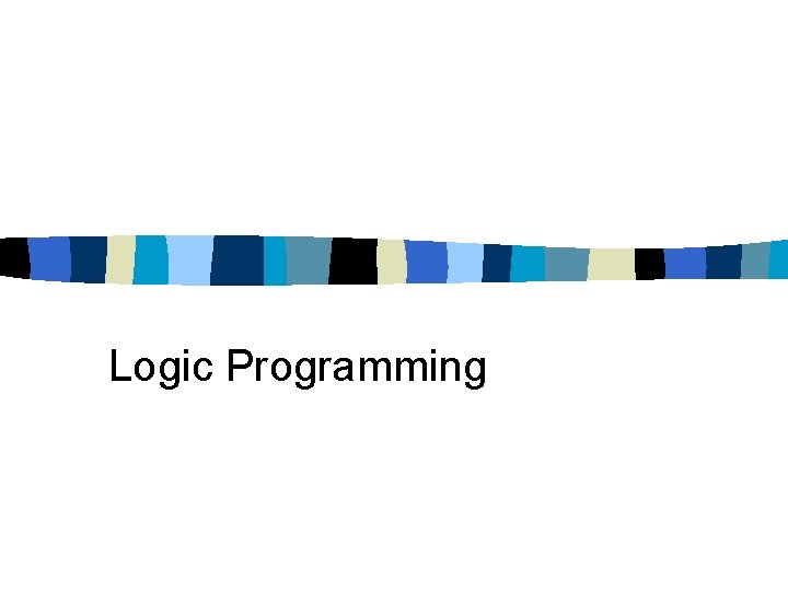 Logic Programming 