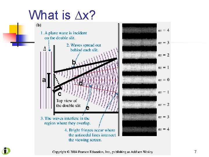 What is x? b a d c e 7 