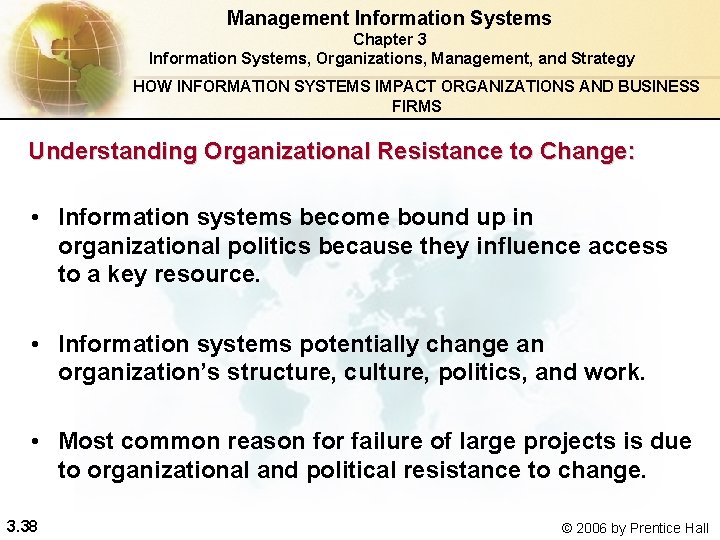 Management Information Systems Chapter 3 Information Systems, Organizations, Management, and Strategy HOW INFORMATION SYSTEMS