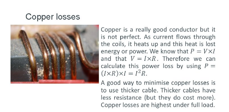 Copper losses • 