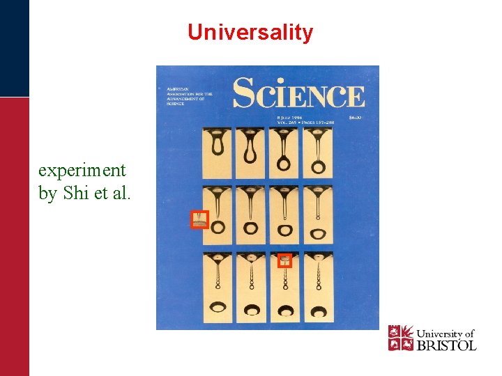 Universality experiment by Shi et al. 