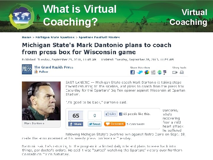 What is Virtual Coaching? Virtual Coaching 