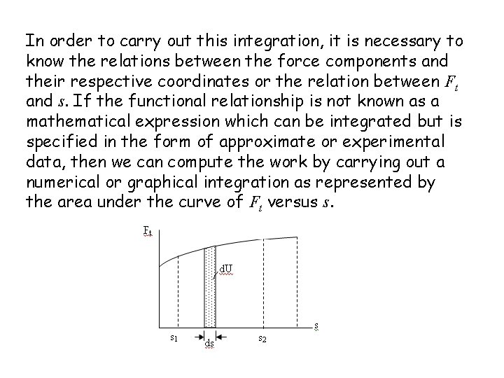 In order to carry out this integration, it is necessary to know the relations