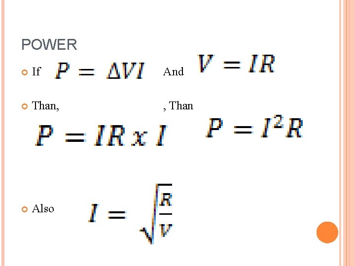 POWER If And Than, , Than Also 