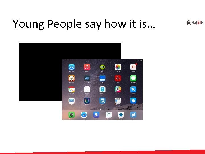 Young People say how it is… 