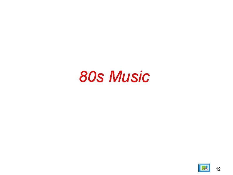 80 s Music 12 
