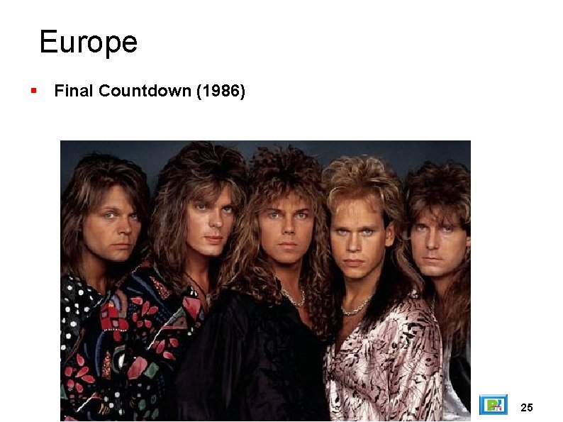 Europe Final Countdown (1986) 25 