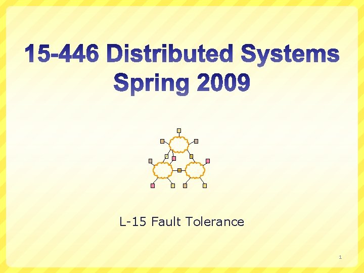 L-15 Fault Tolerance 1 