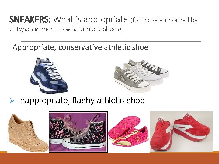 conservative athletic shoes