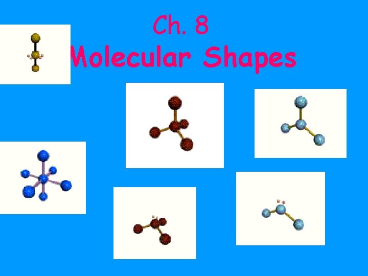 Ch. 8 Molecular Shapes 