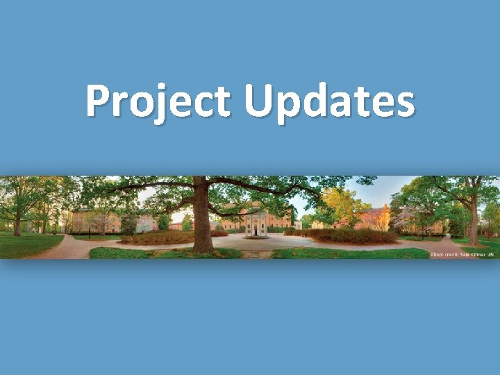 Project Updates 