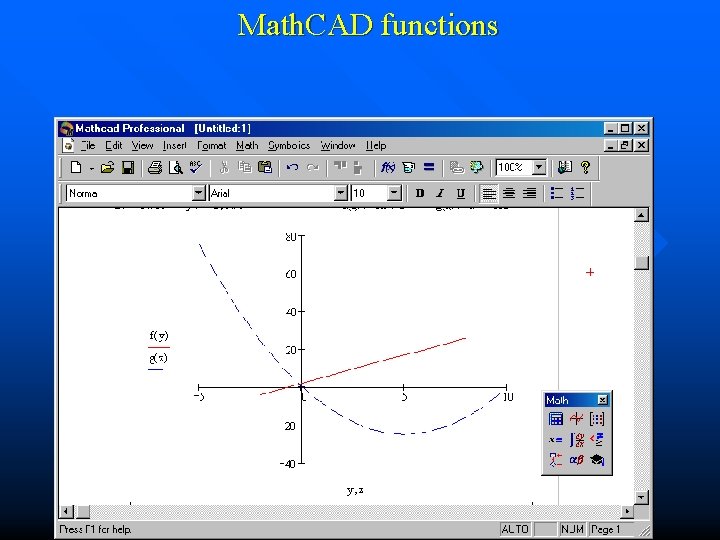 Math. CAD functions 