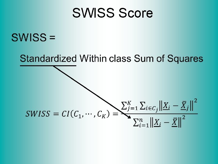 SWISS Score • 