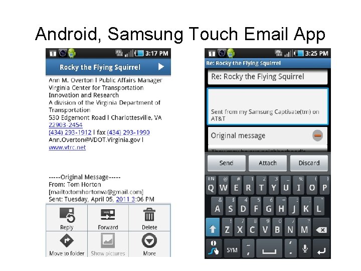 Android, Samsung Touch Email App Android, Samsung Touch Email App