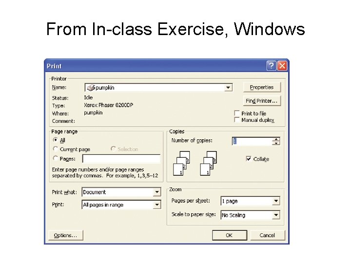 From In-class Exercise, Windows From In-class Exercise, Windows