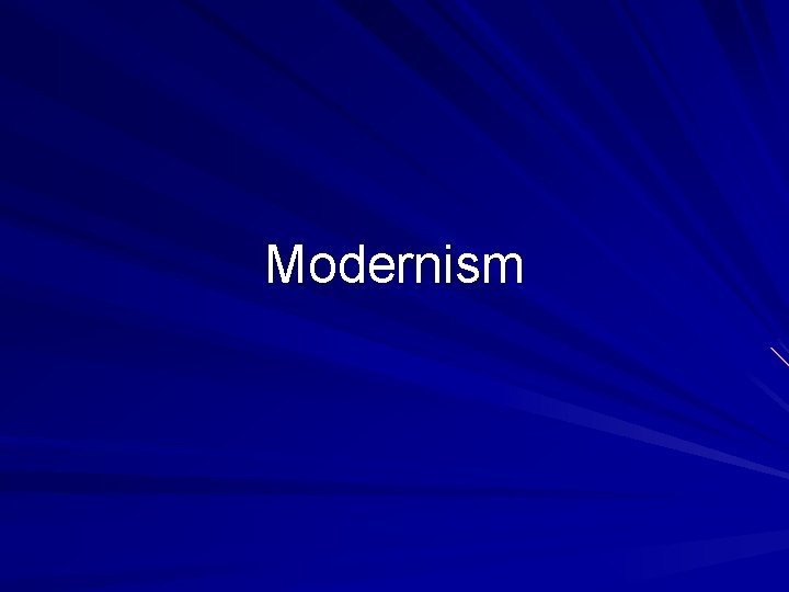 Modernism 
