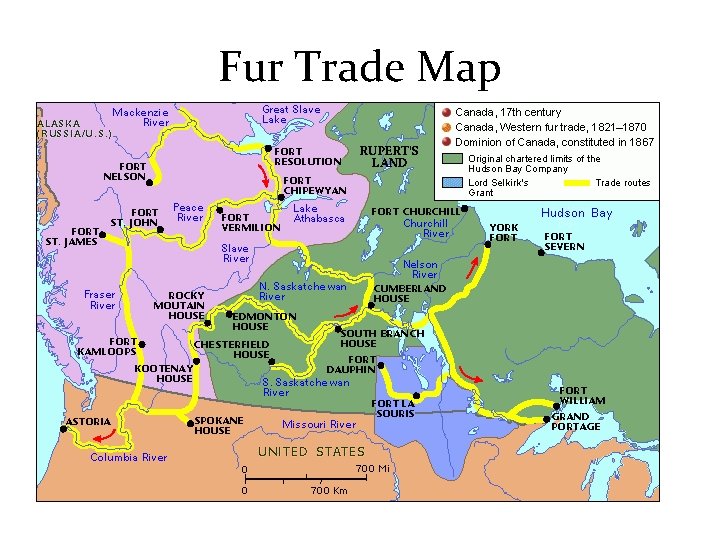Fur Trade Map 