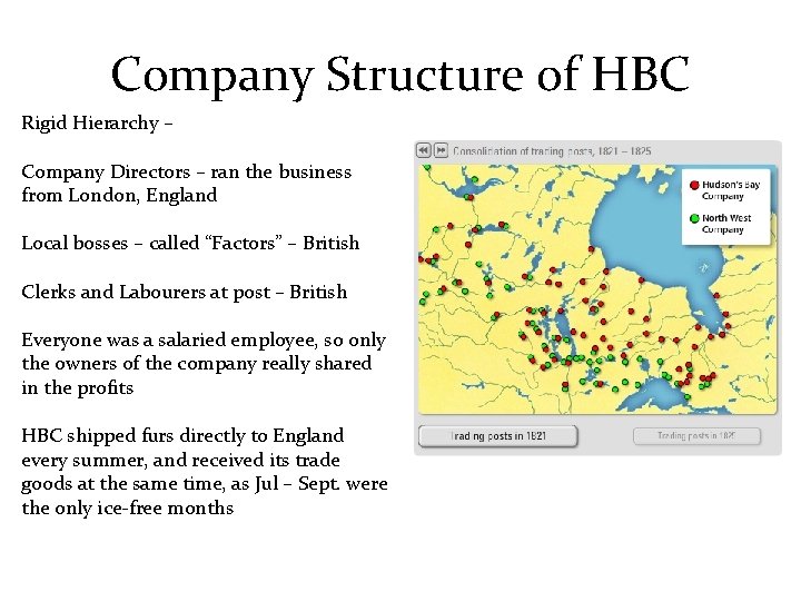 Company Structure of HBC Rigid Hierarchy – Company Directors – ran the business from