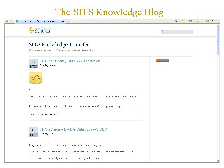 The SITS Knowledge Blog 