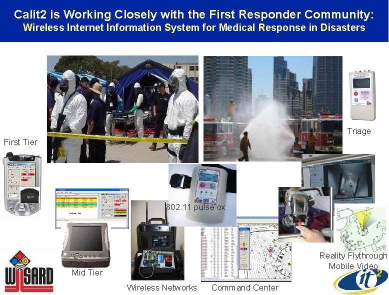 Calit 2 is Working Closely with the First Responder Community: Wireless Internet Information System