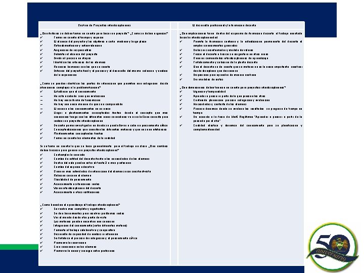 Gestión de Proyectos interdisciplinarios ¿Qué factores se deben tomar en cuenta para hacer un Gestión de Proyectos interdisciplinarios ¿Qué factores se deben tomar en cuenta para hacer un