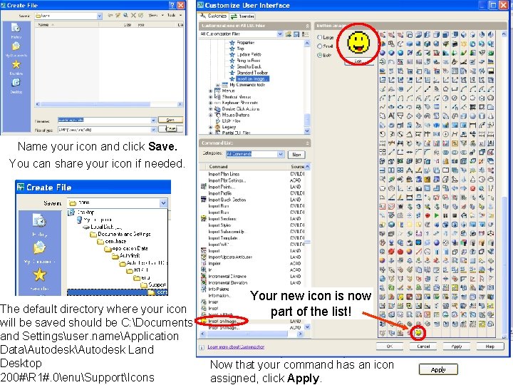 Name your icon and click Save. You can share your icon if needed. The