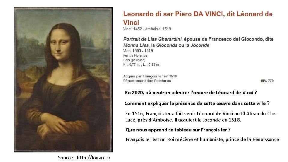 En 2020, où peut-on admirer l’œuvre de Léonard de Vinci ? Comment expliquer la