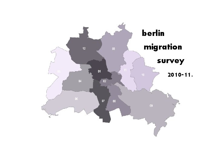 berlin migration survey 2010 -11. 