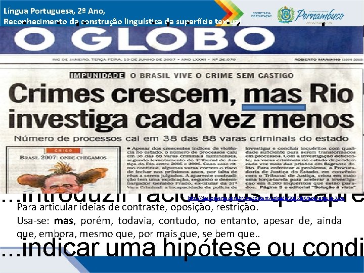  Língua Portuguesa, 2º Ano, Reconhecimento da construção linguística da superfície textual w. .