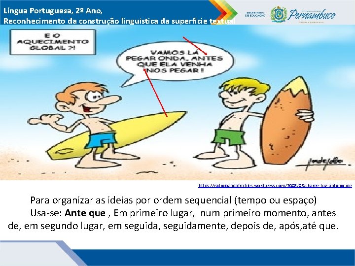 Língua Portuguesa, 2º Ano, Reconhecimento da construção linguística da superfície textual https: //radioloandafm. files.