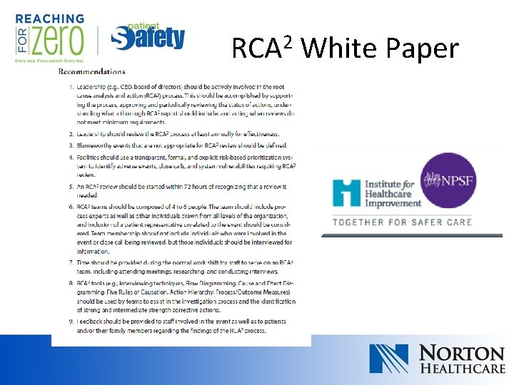 RCA 2 White Paper RCA 2 White Paper