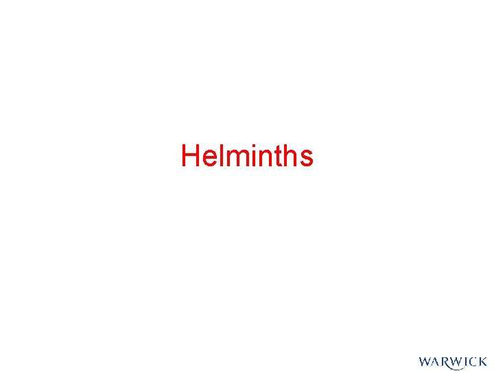 Helminths Helminths